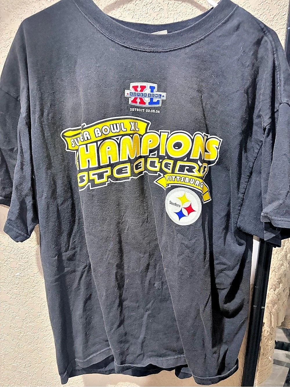 Delta Pittsburgh Steelers Super Bowl XL Champions 2006 T-Shirt Graphic Tee